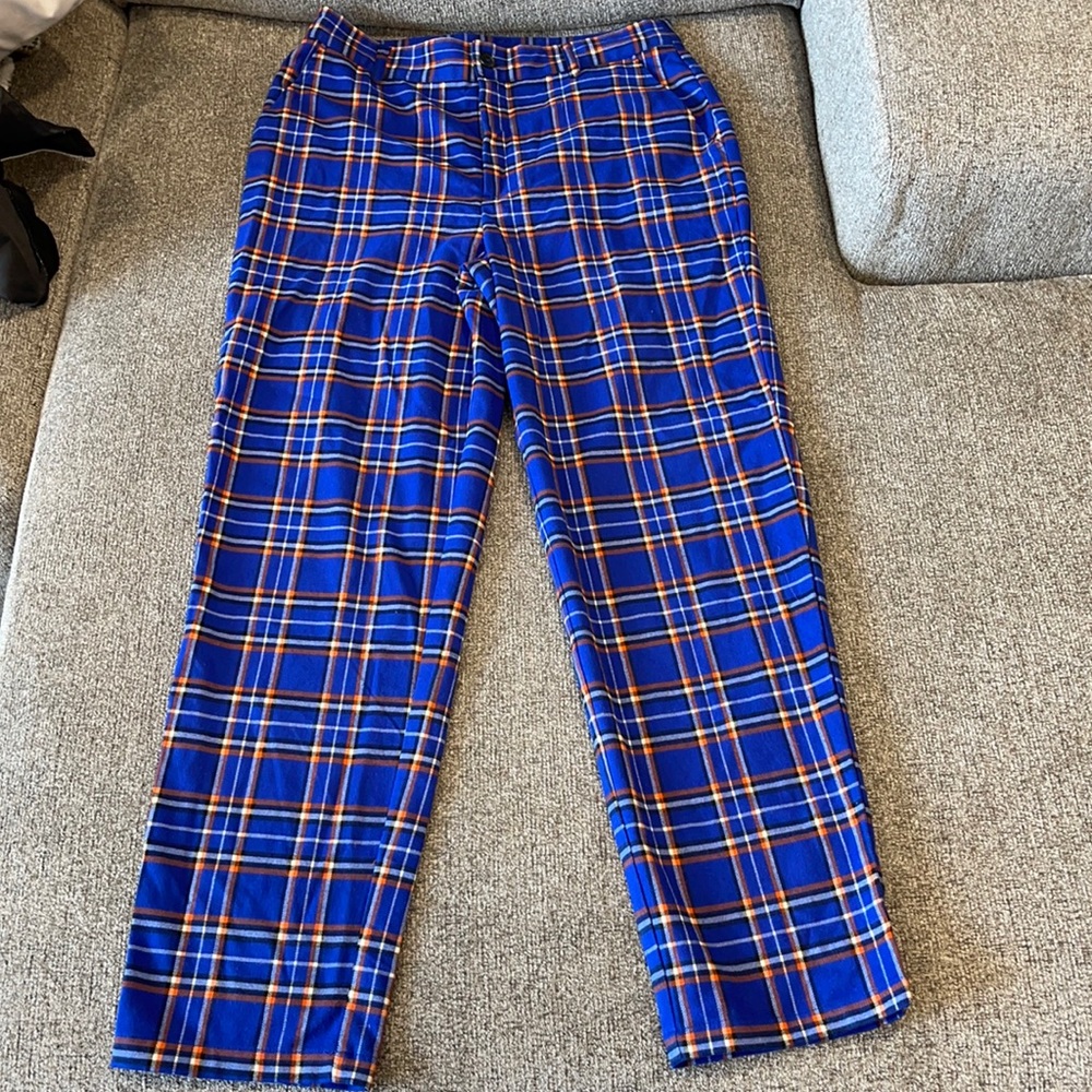 Plaid slacks